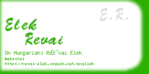 elek revai business card